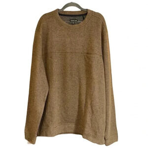 Toad & Co Breithorn Crew Sweater Tan Gray Blend Size XXL
